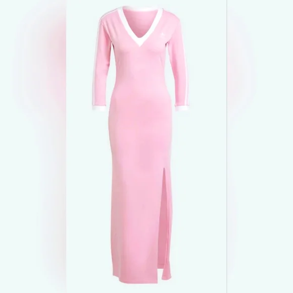 chinese dress ladies adidas Adicolor Classics 3-Stripes Maxi Dress